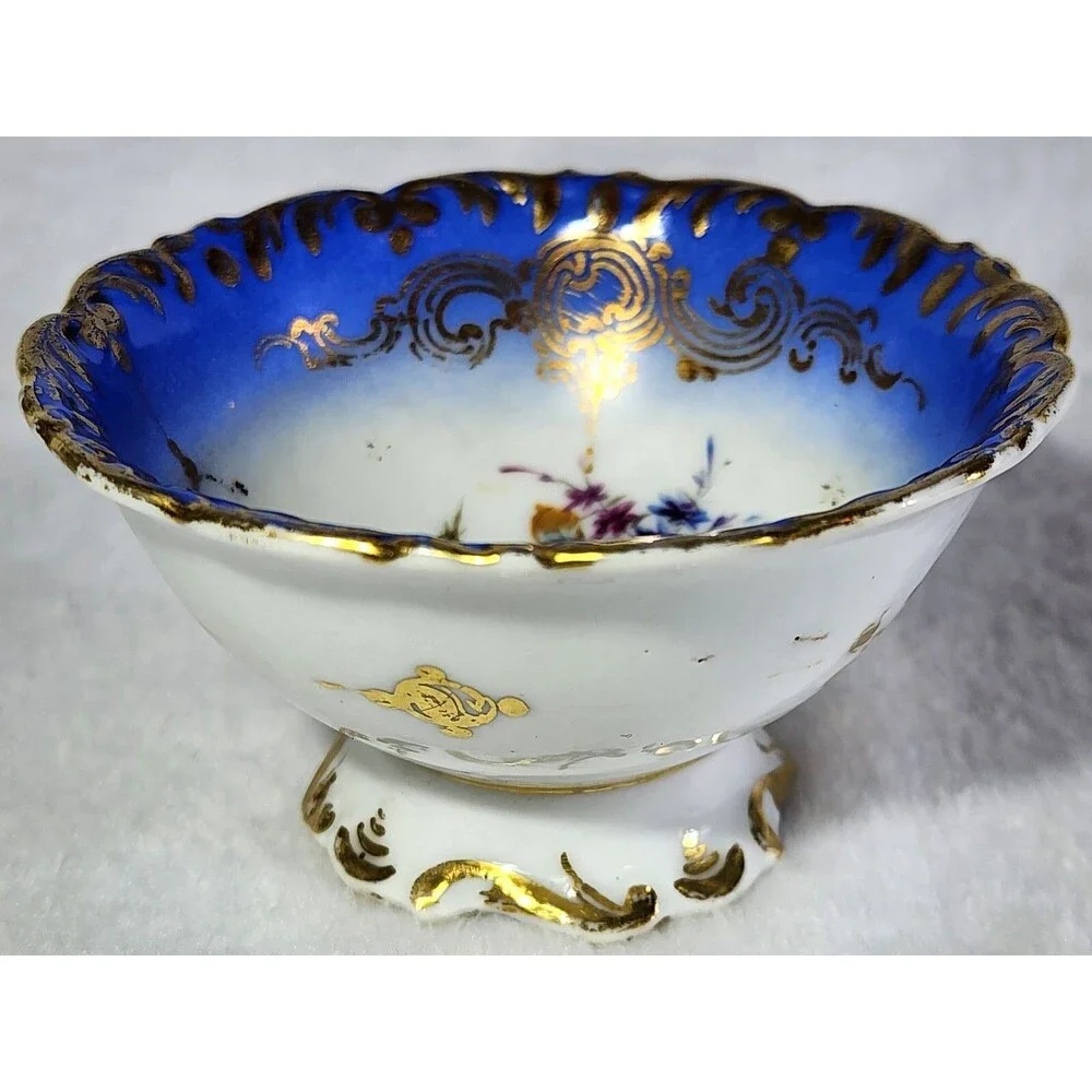 Royal Blue Teacup And Saucer